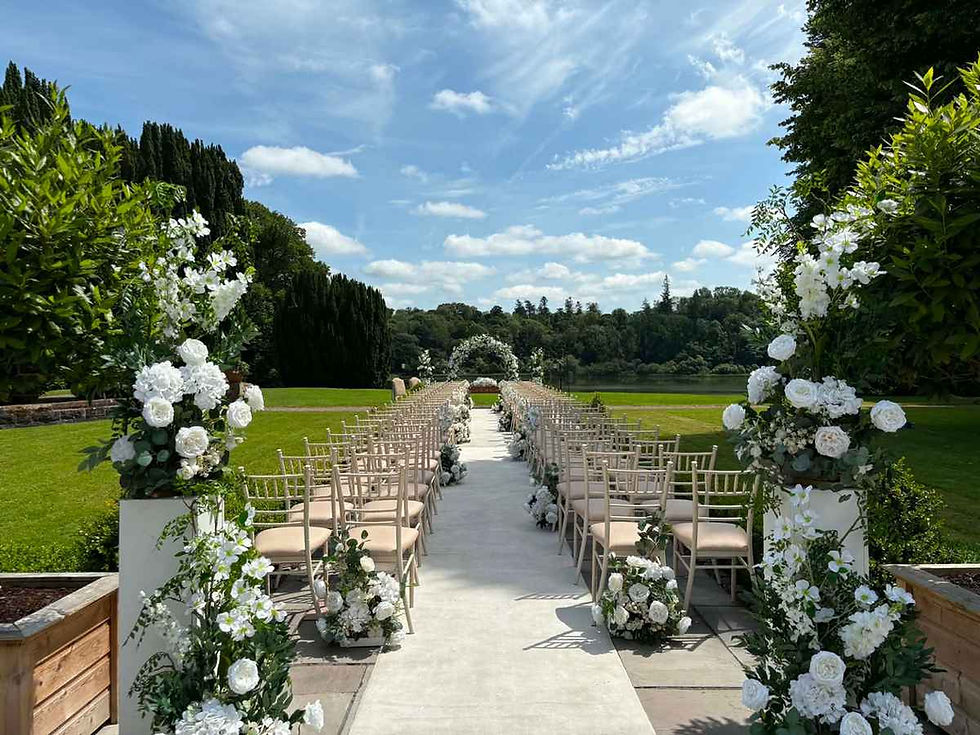 Outdoor Wedding at Castle