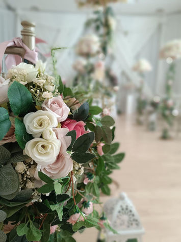 Raspberry Floral Decor in Seafield