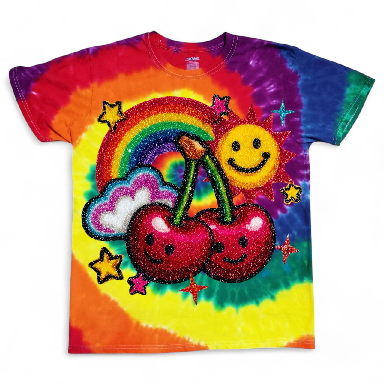 Tie Dye Rainbow Smiley T-Shirt 