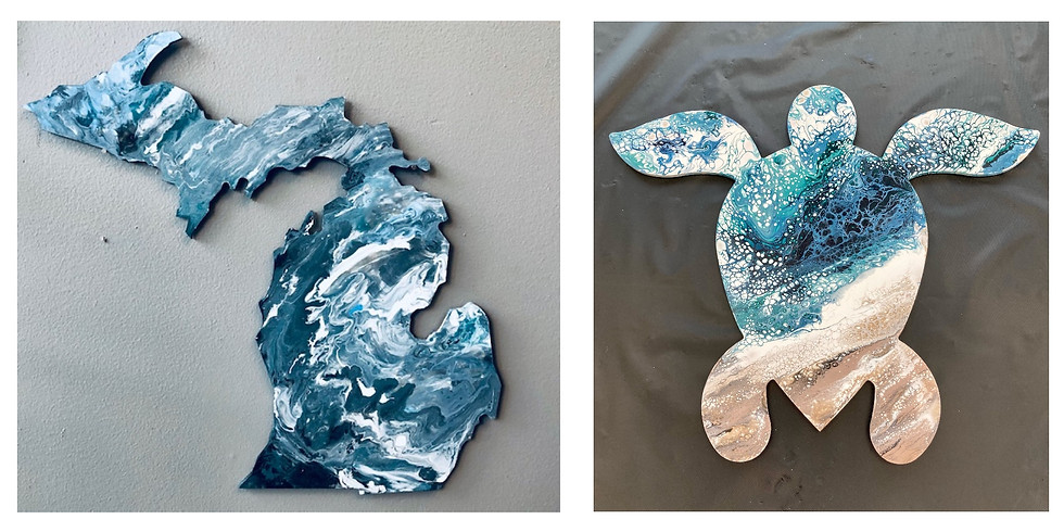 Michigan or Sea Turtle Pour Workshop - Newaygo
