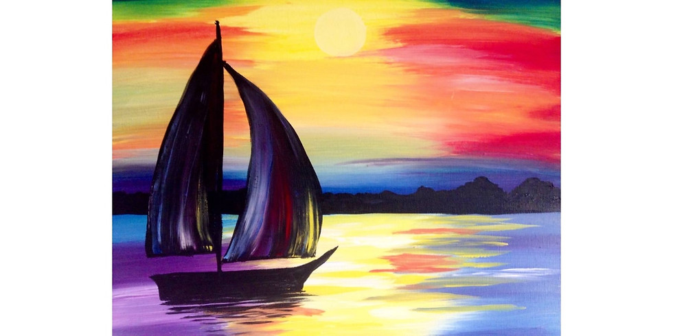Sunset Sail - Cookies & Canvas - Greenville