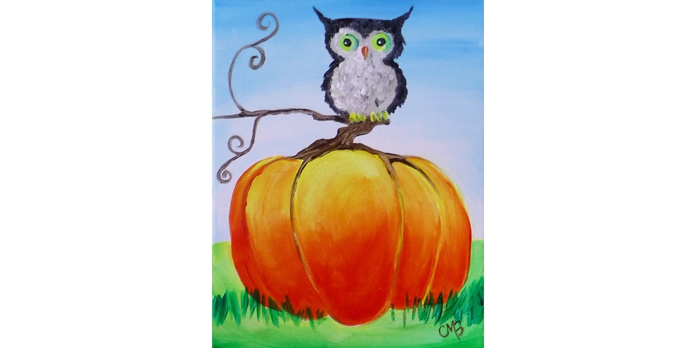 Whooo's on the Pumpkin ~ COOKIES & CANVAS