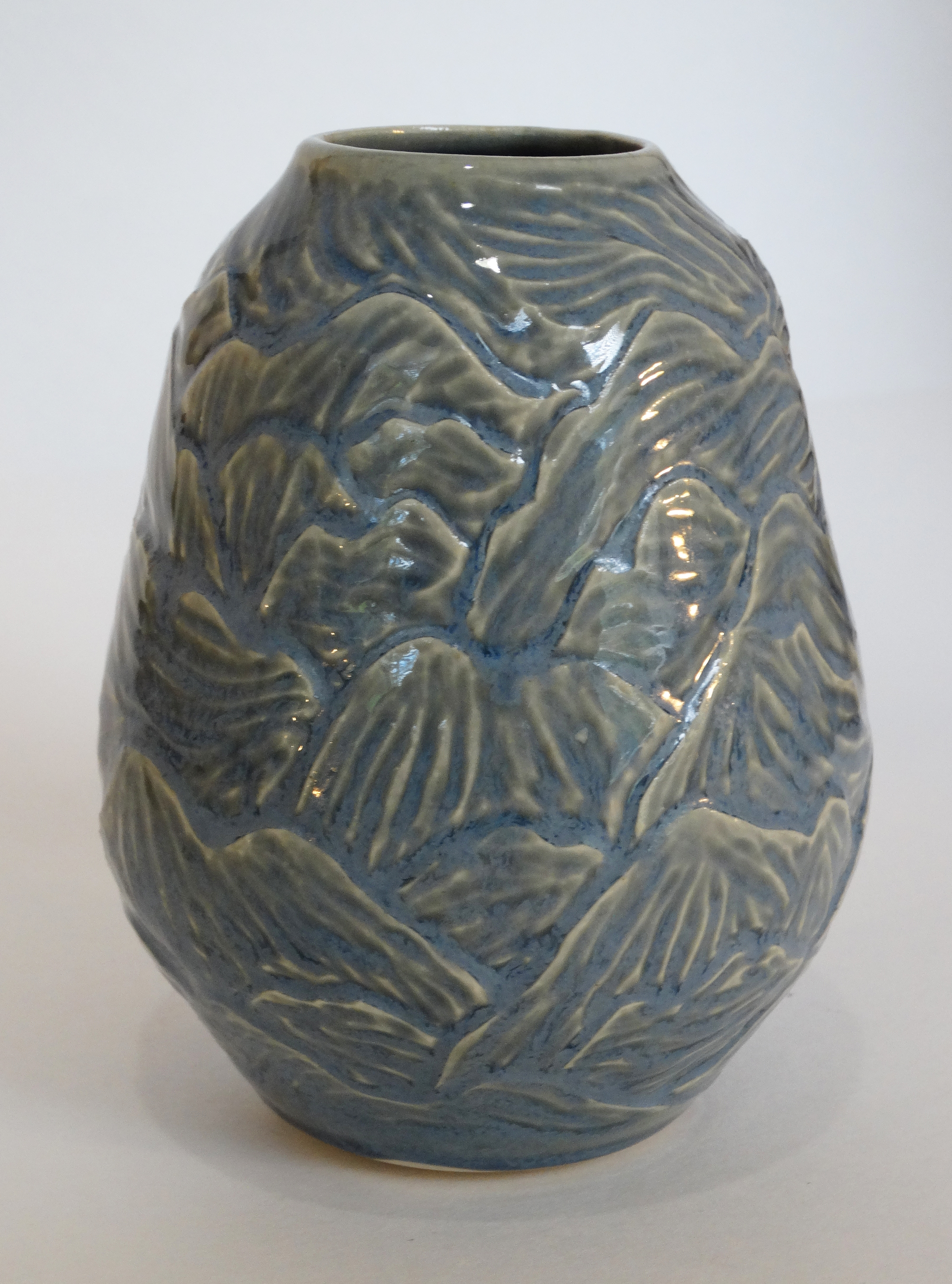 Mountain Vase Grey Blue