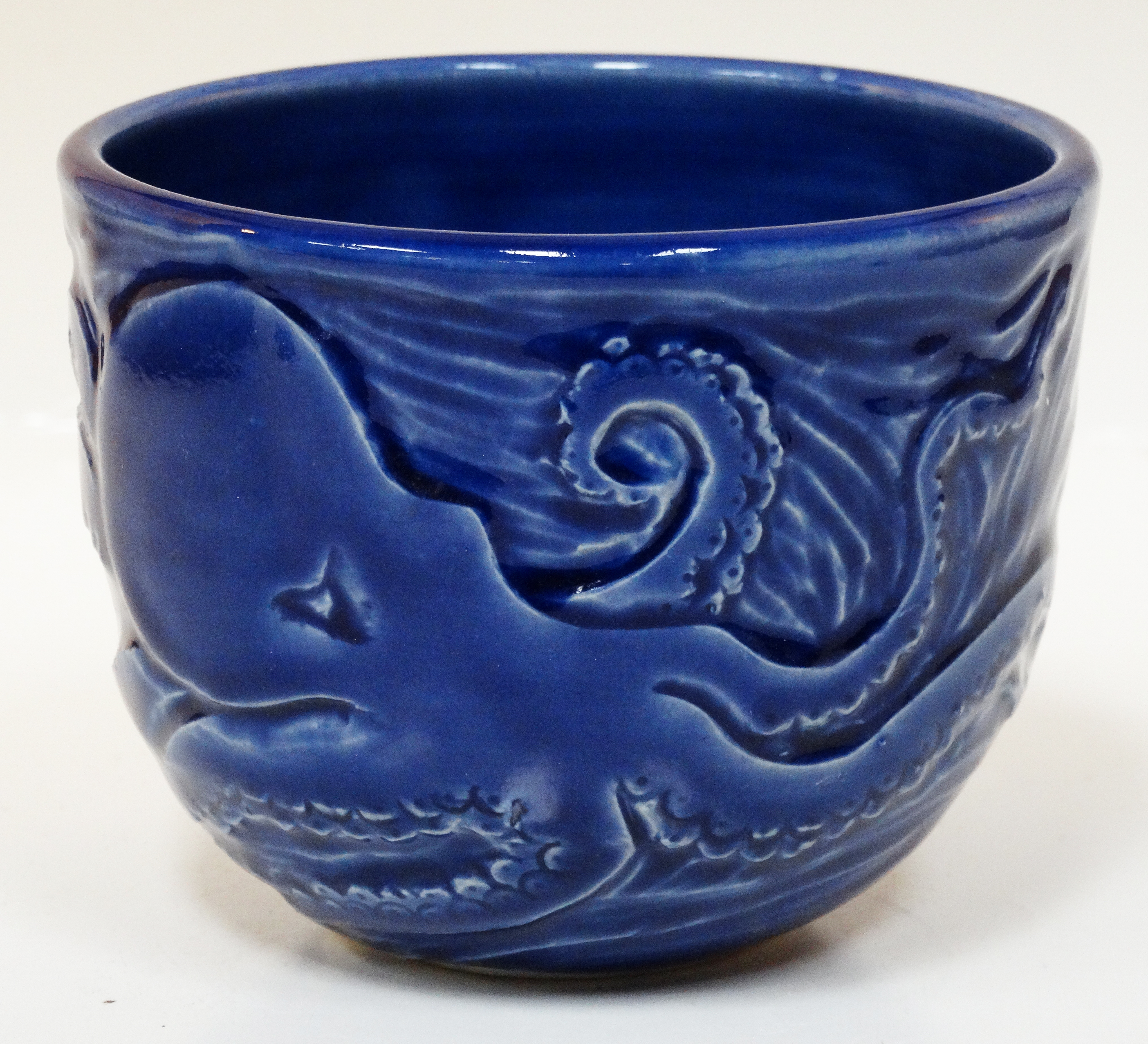 Octopus bowl Cobalt