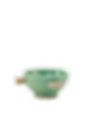 Pomo Tea Bowl -Mint / Olive leaf nub