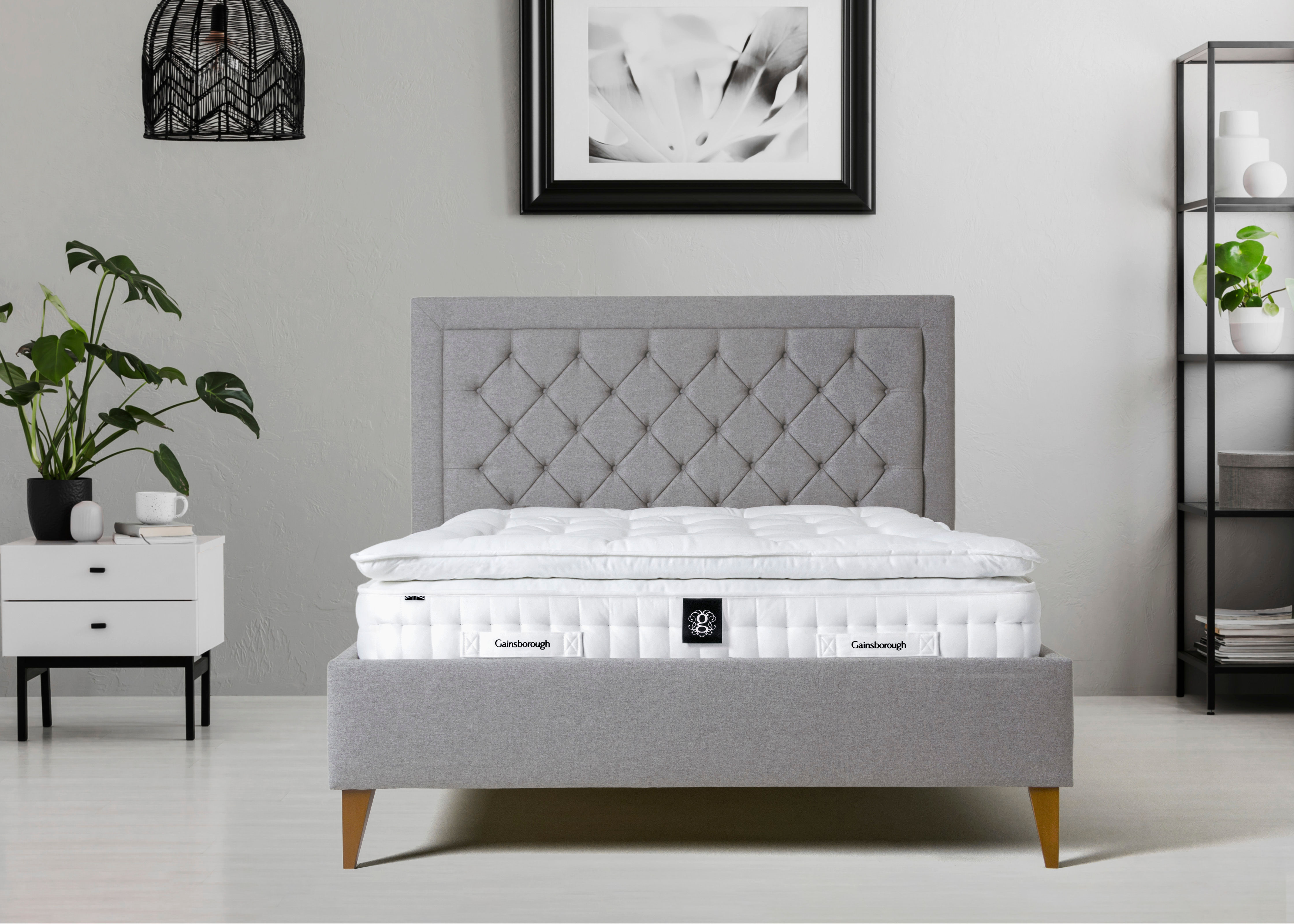 Gainsborough Mayfair 5000 Pillowtop mattress shown in room setting