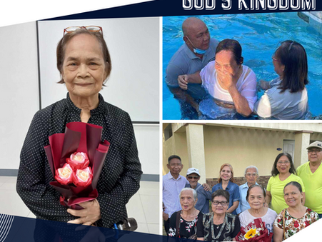 Welcome to the family of God, Tita Ave!