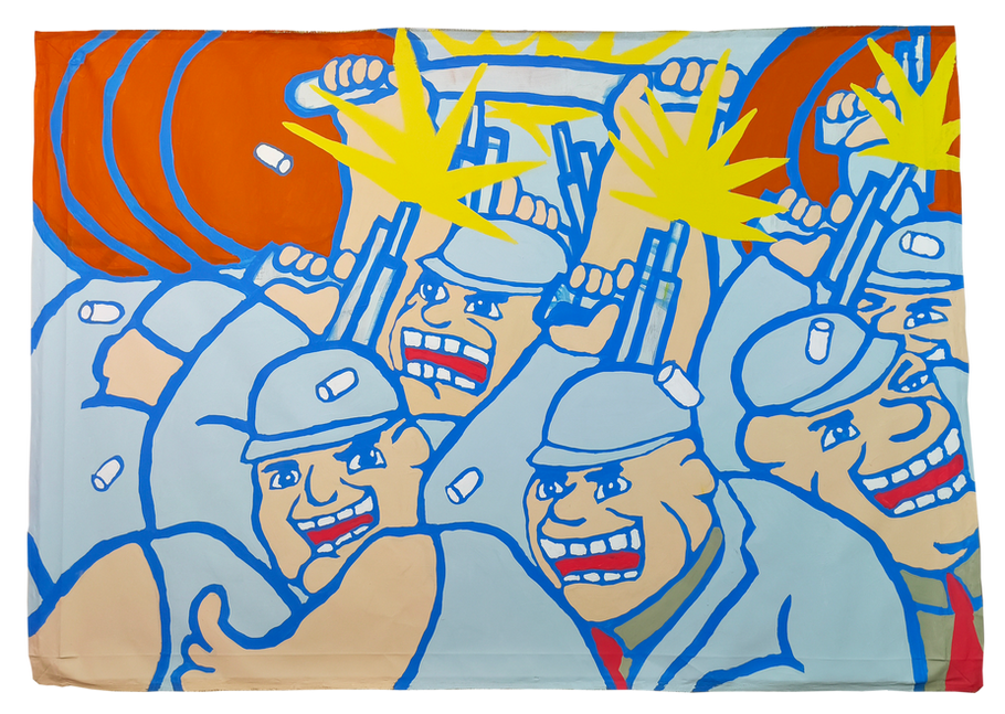 Merry Go Round - 200 x 170 cm - Acrylic on canvas - Tristan Wu