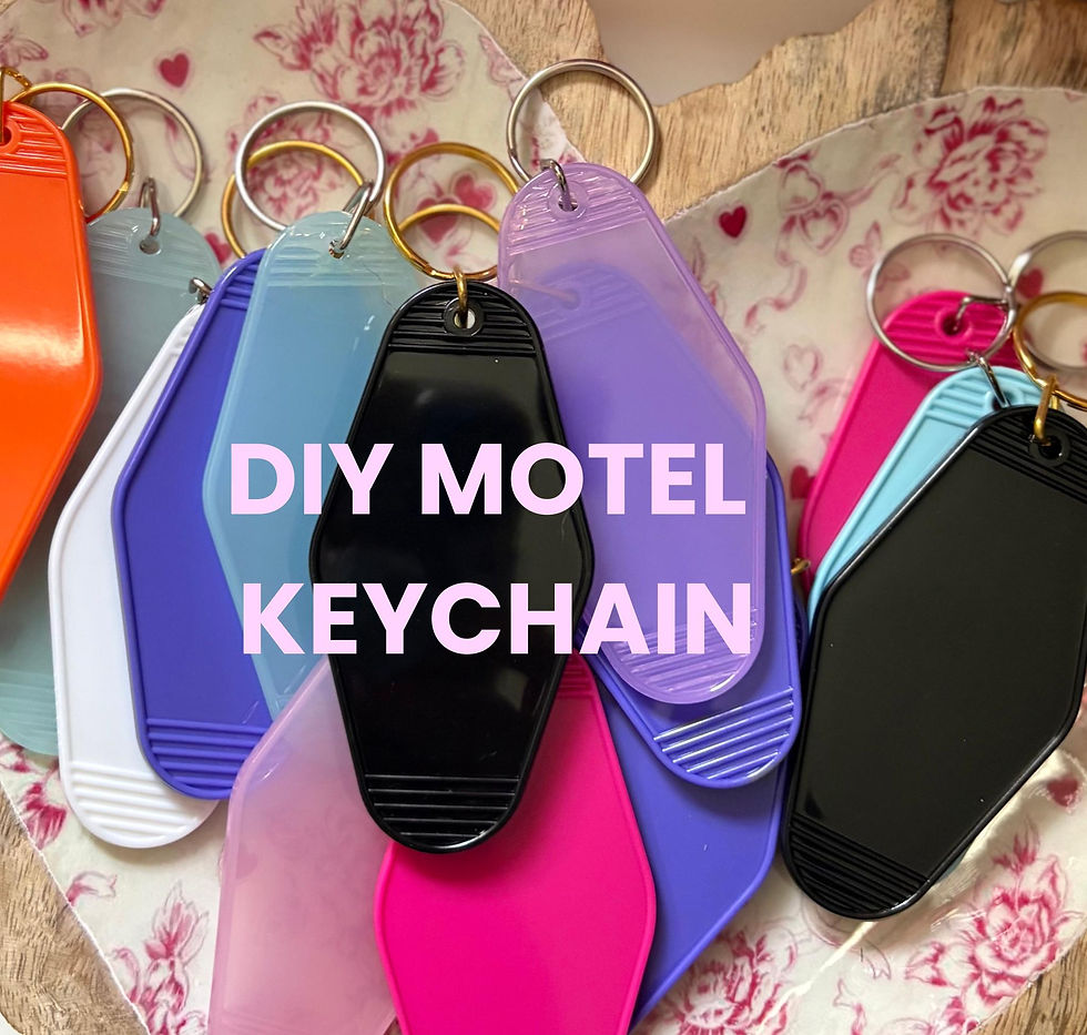 DIY Retro Motel Keychain Kit – UV DTF Transfer Craft Supplies