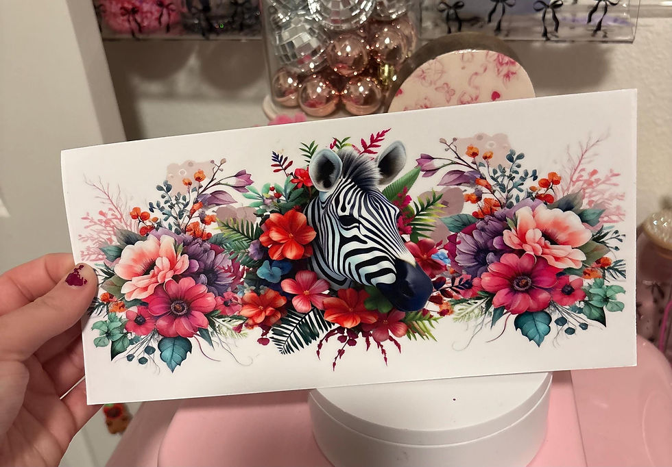 UV DTF Cup Wrap for 16oz Glass Cups - Design 204
