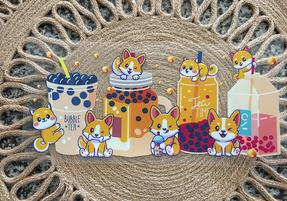 Thumbnail: UV DTF Cup Wrap for 16oz Glass Cups - Design 387