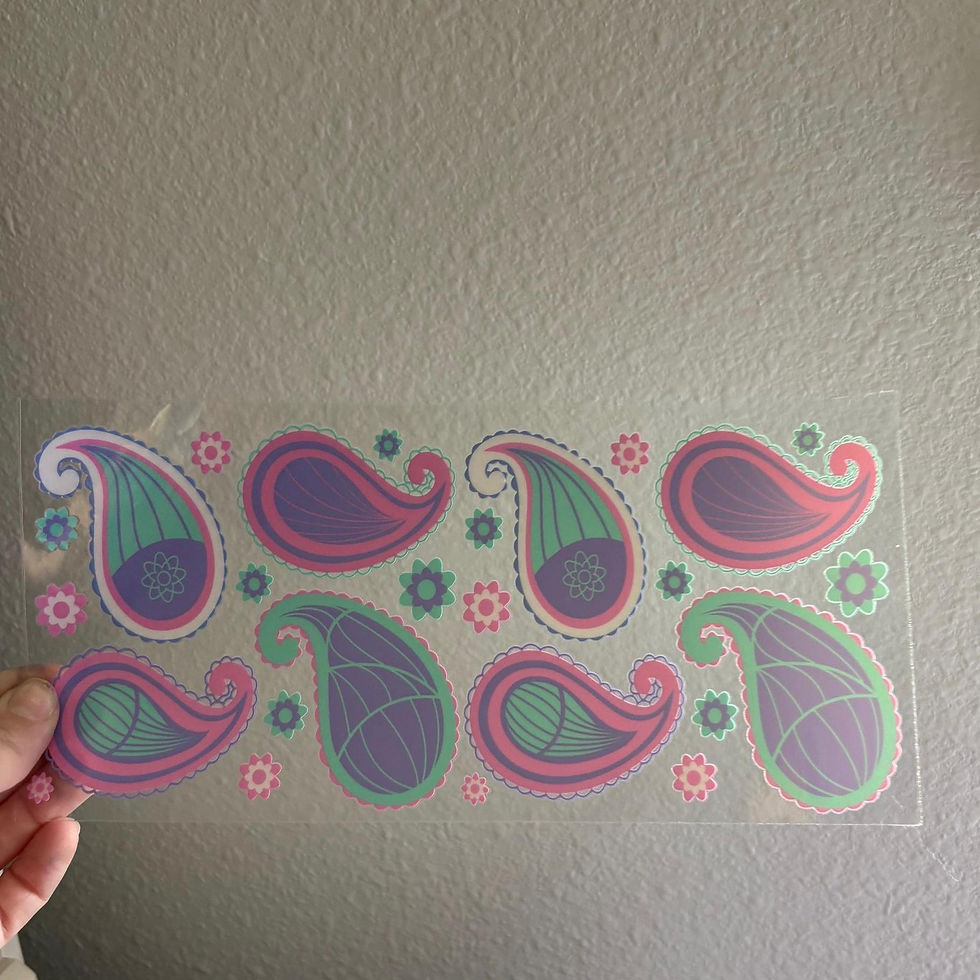 Thumbnail: UV DTF Cup Wrap for 16oz Glass Cups - Design 048