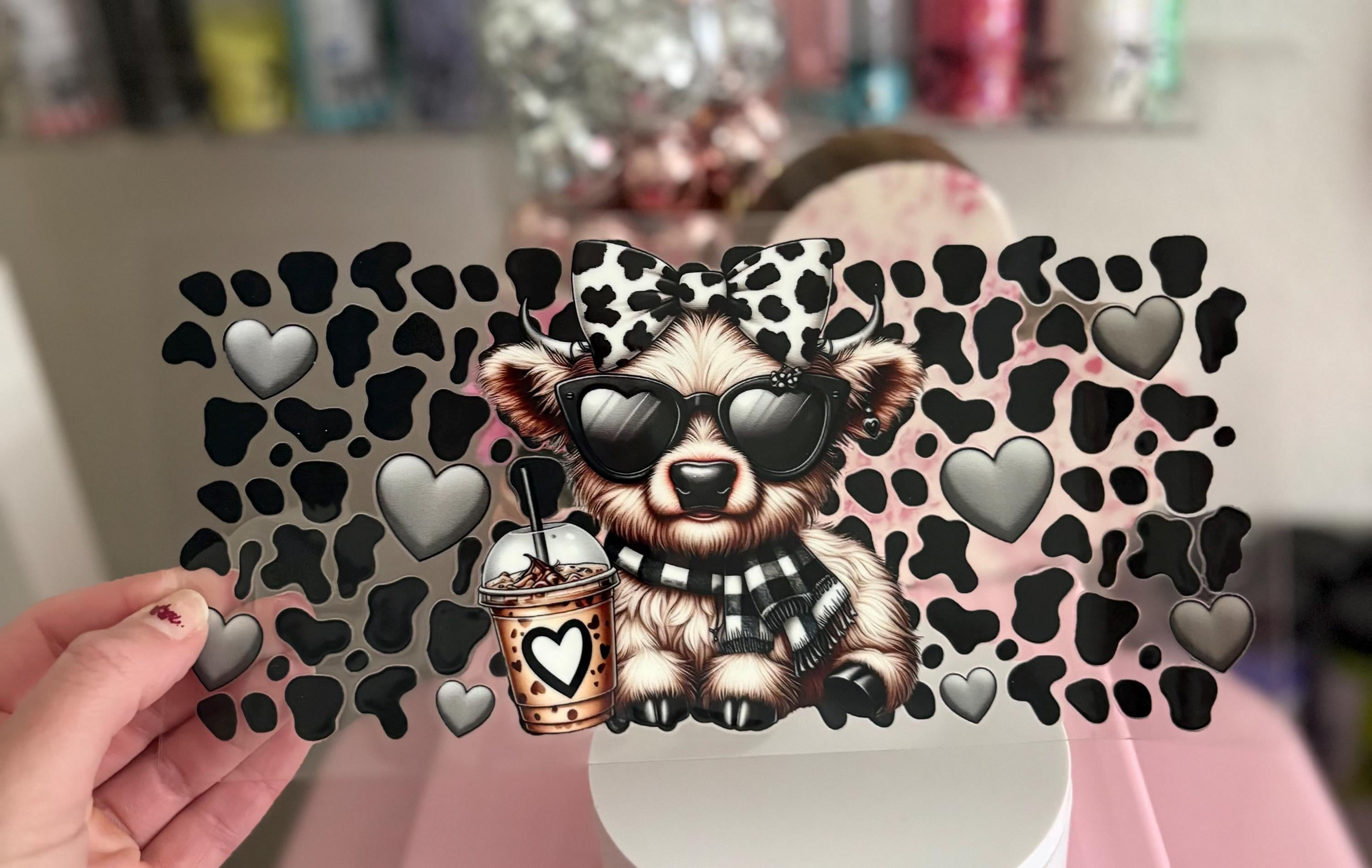 UV DTF Cup Wrap for 16oz Glass Cups - Design 121