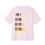 Thumbnail: 🇨🇳Hey! You Look Good! Oversized T in Lemonade/Burgundy on Soft Pink (Women)