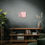 Thumbnail: Hey! You Look Good! Burgundy on Pink Matte Canvas Wall Art 