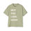 Thumbnail: Hey! You Look Good! Men's Heavy Oversized Tee in Off-White on Pistachio 