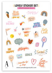 beautiful stickers set