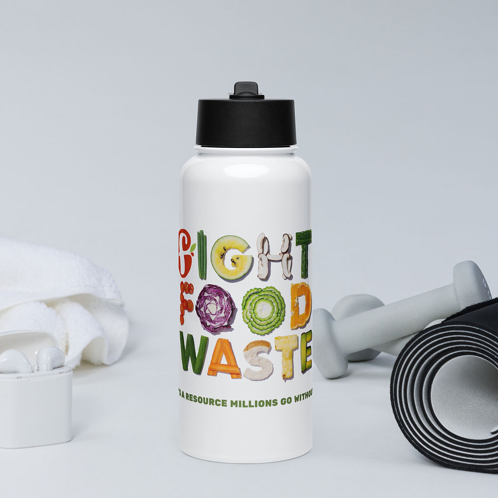 Thumbnail: Stainless steel water bottle with a straw lid