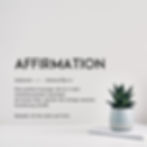 Beispieldefinition des Begriffes Affirmation