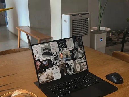 Vision Board auf einem iPad