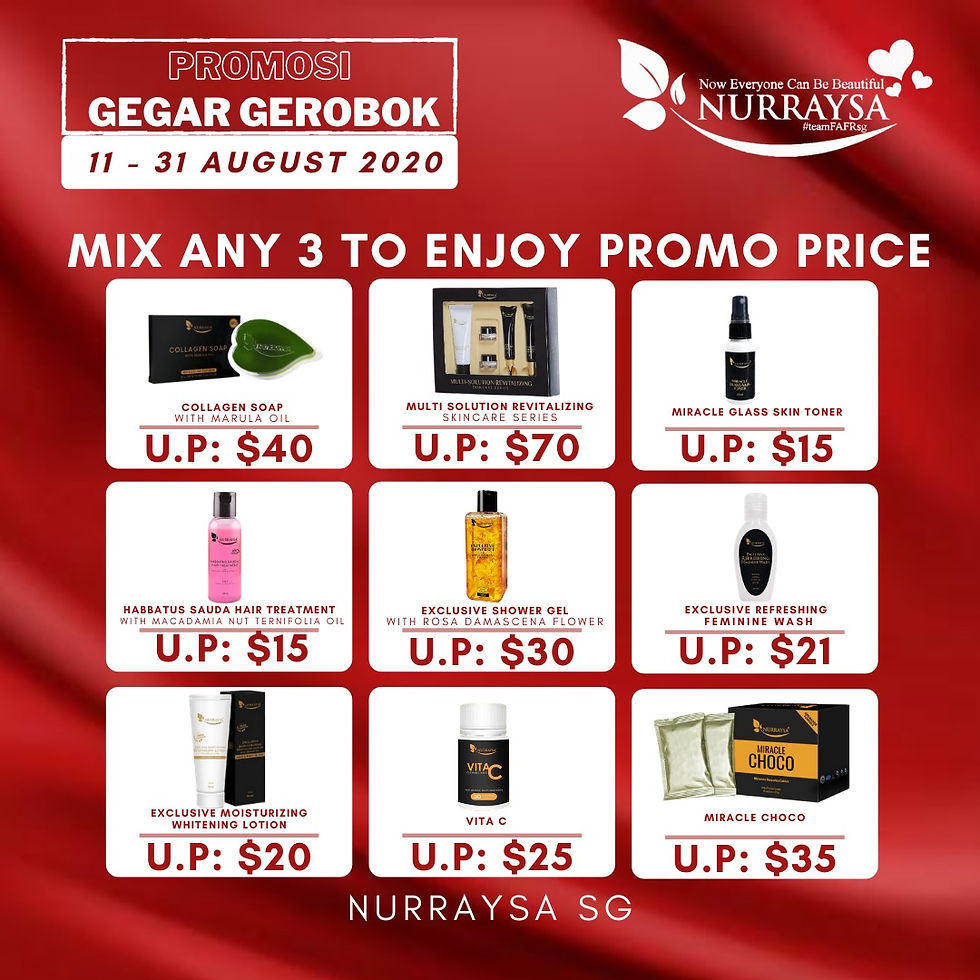 Thumbnail: Nurraysa Skincare, Beauty and Wellness Products