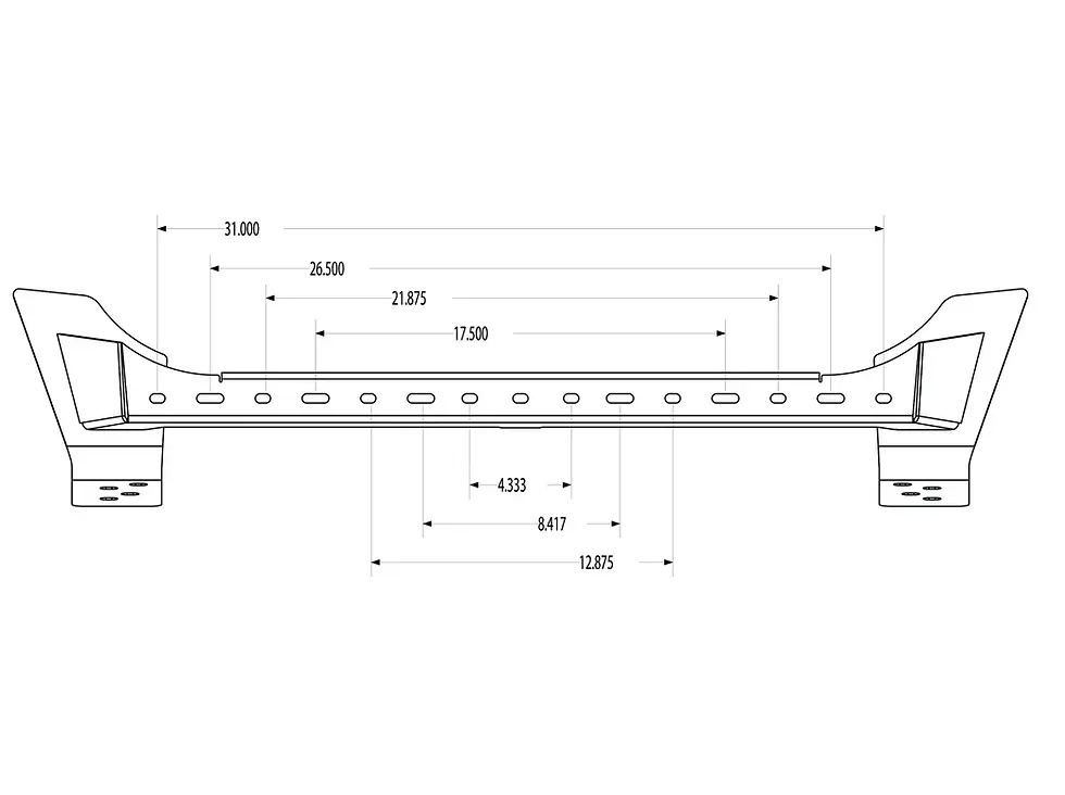 Thumbnail: Leitner Designs Light bar dimensions for the Grenadier 