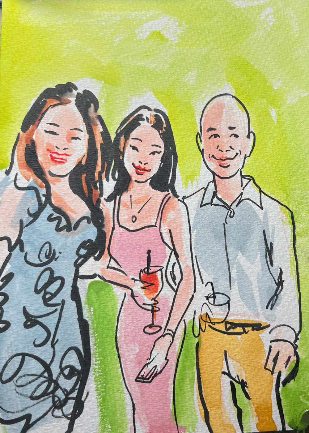 Live Guest Painting Portrait 