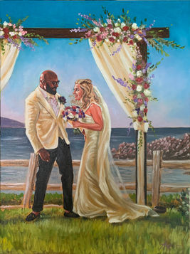 Maui Weddin Art 18x24-live-wedding-painting-oil-on-canvas-ariel-quiroz-art-july24-2021_513