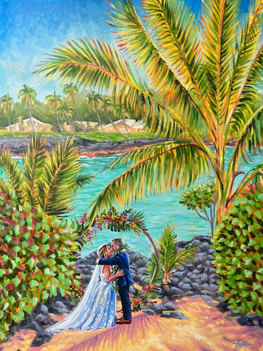 What is the Best Size for My Live Wedding Painting?