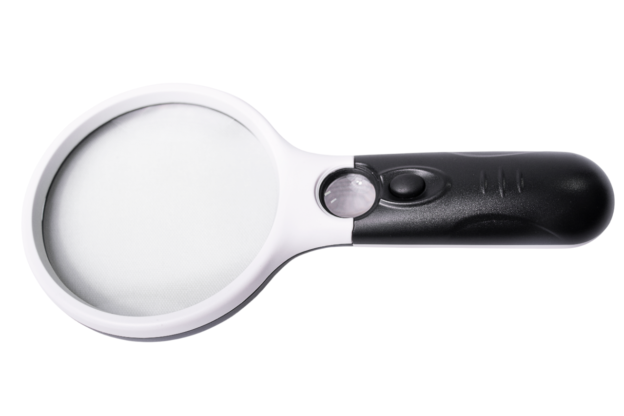Lupa de Mano 10X con Luz LED