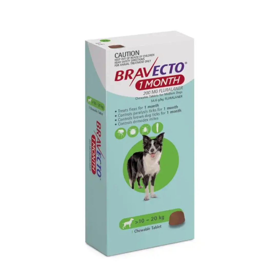 Bravecto Tableta Antiparasitaria 10 a 20kg