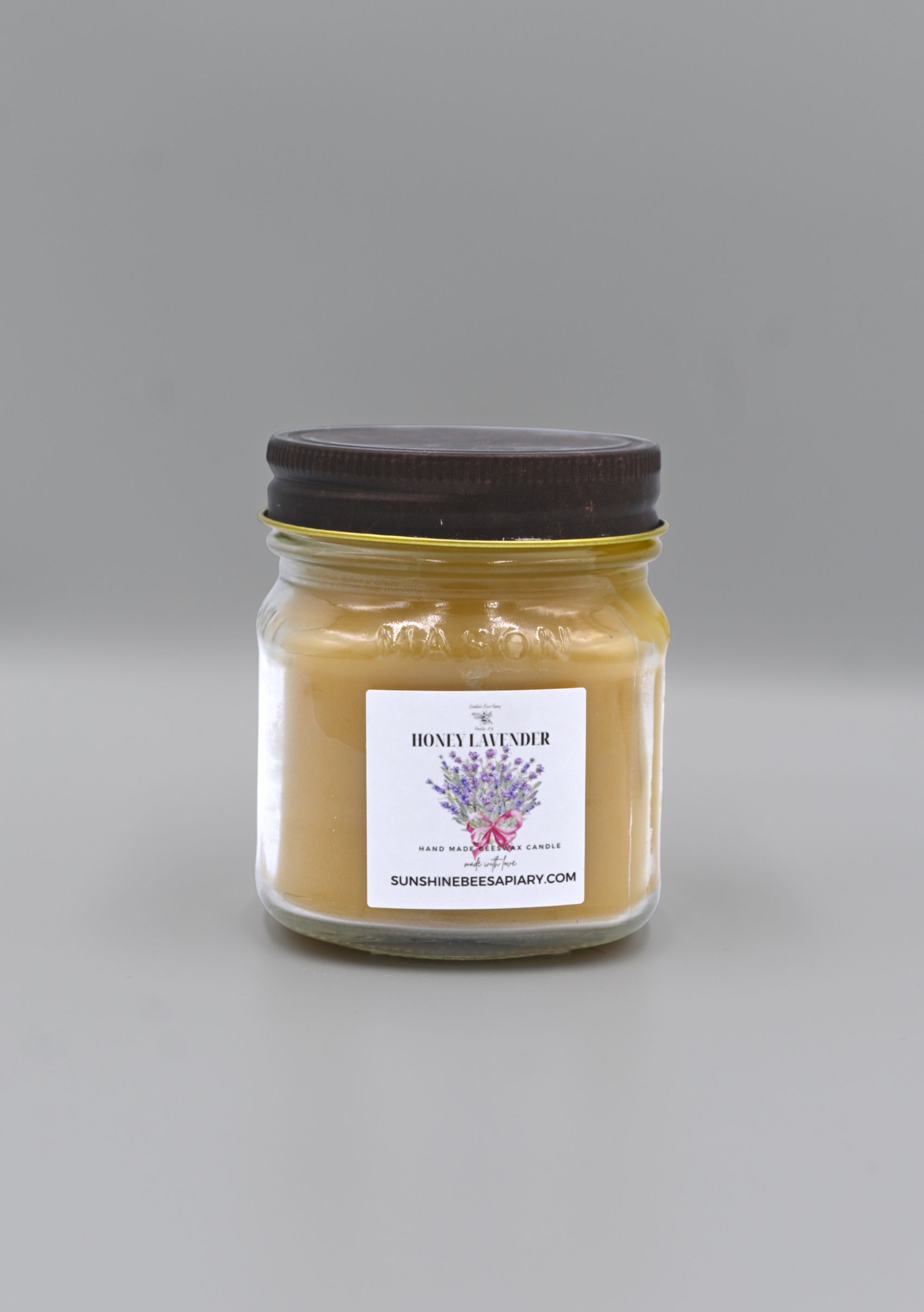Honey Lavender Beeswax Candle