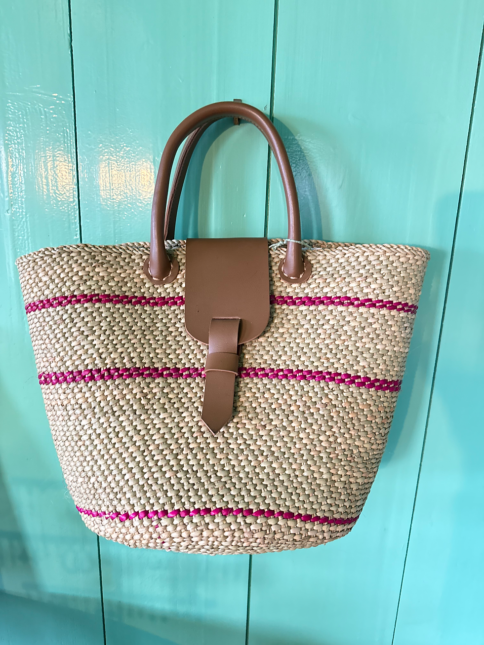 Thumbnail: Rieten Tas Pink