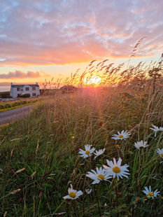 A beautiful summer sunset over Abhaig.
