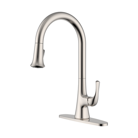 Single-Handle Pull-Down Kitchen Faucet, Brushed Nickel, VGN569178NY