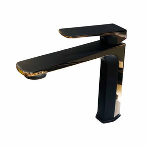 Dawn Single Handle Bathroom Faucet without Pop-Up Drain, Rose Gold + Matte Black, EB1257271RGB