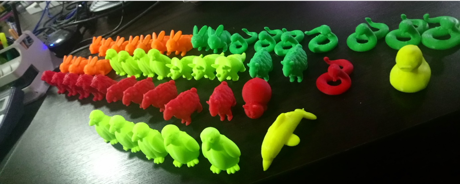 Shirwan in Dohuk did the red, and with our own printer (a self-assembled kit purchased from Mr. Shirwan) we produced neon green and yellow.