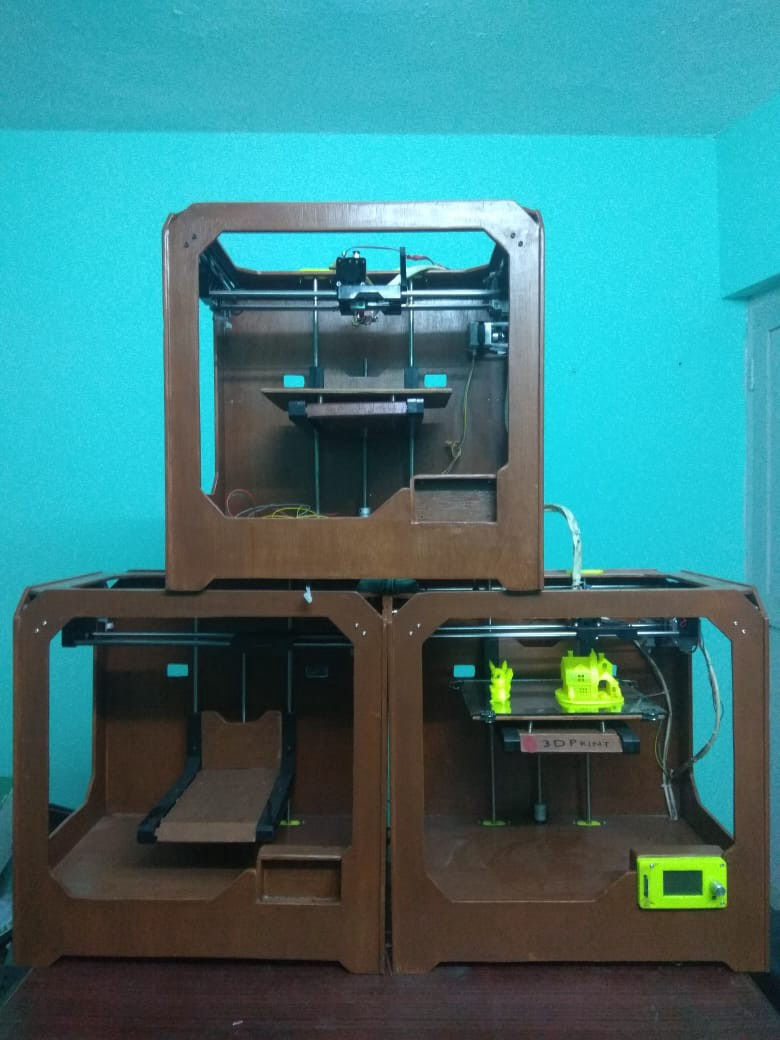 Nepal’s first 3D printers, made by Zener Technologies.