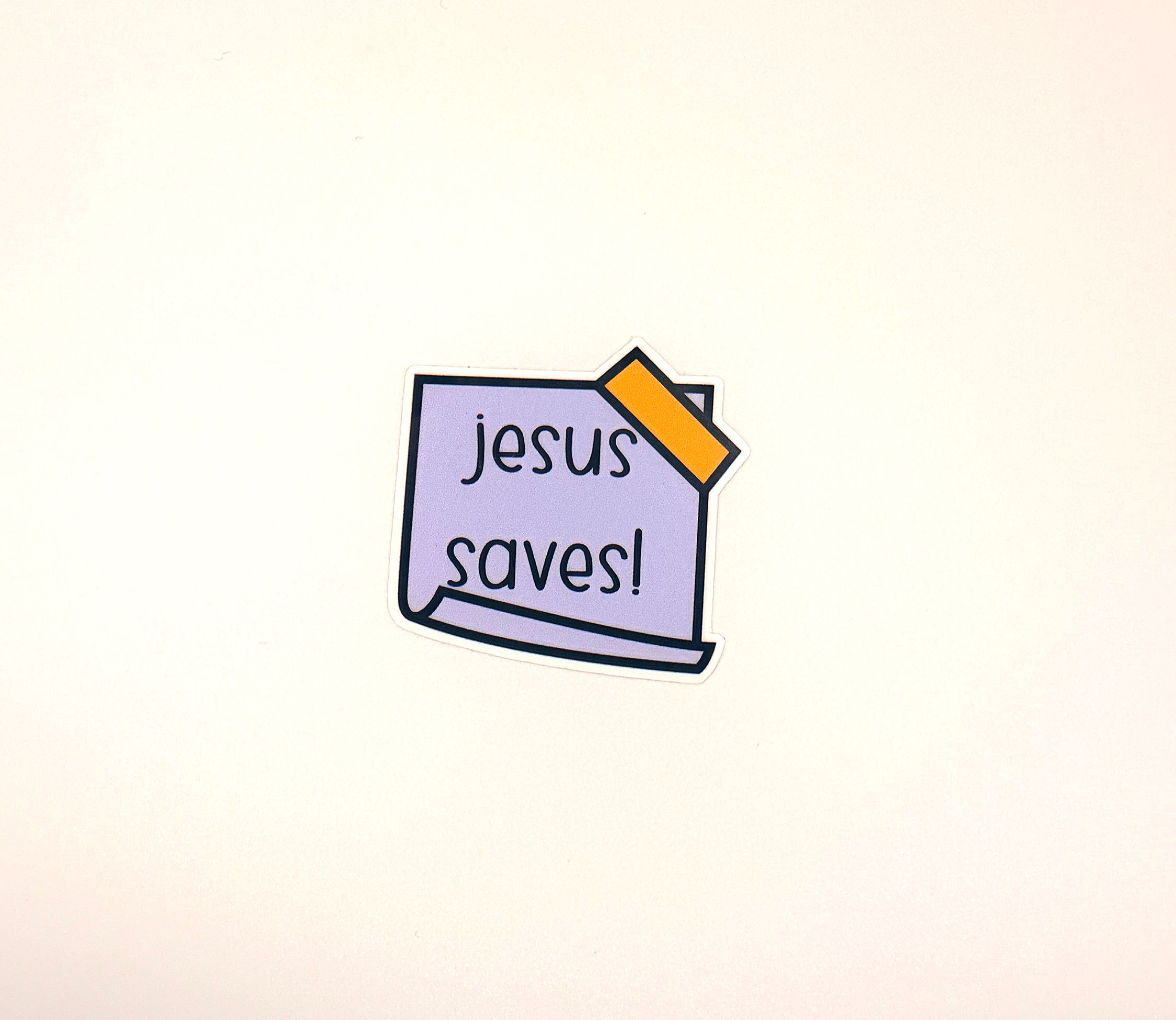 Jesus Saves Sticker Note
