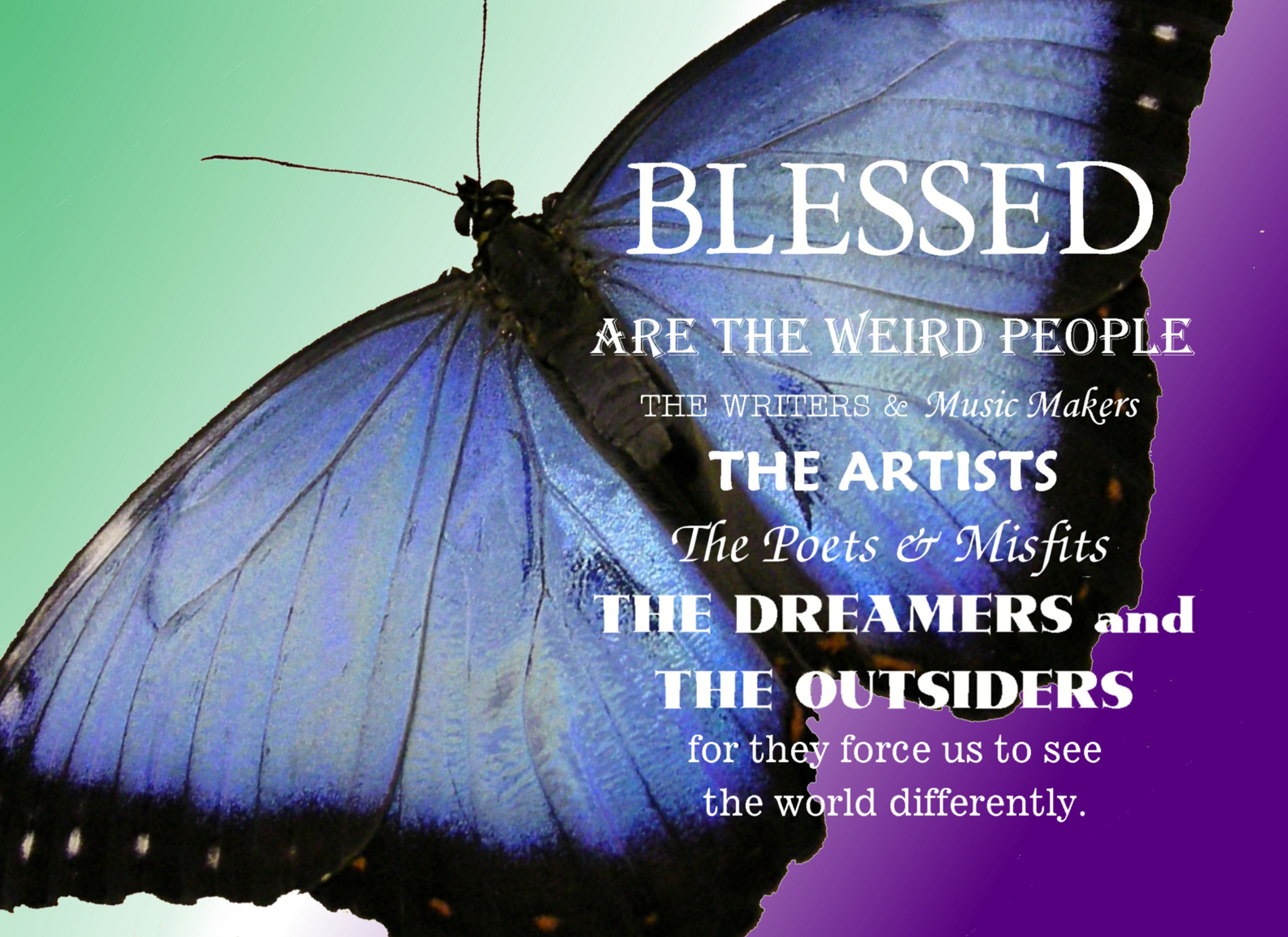 "Blessed" Greeting Card