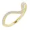 Thumbnail: Diamond Contour Band in 14k solid gold.