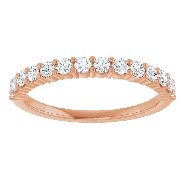 Thumbnail: Classic Half Coverage Diamond Wedding Band