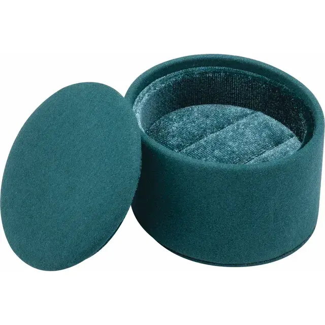 Thumbnail: Suede and Velvet Double Ring Box