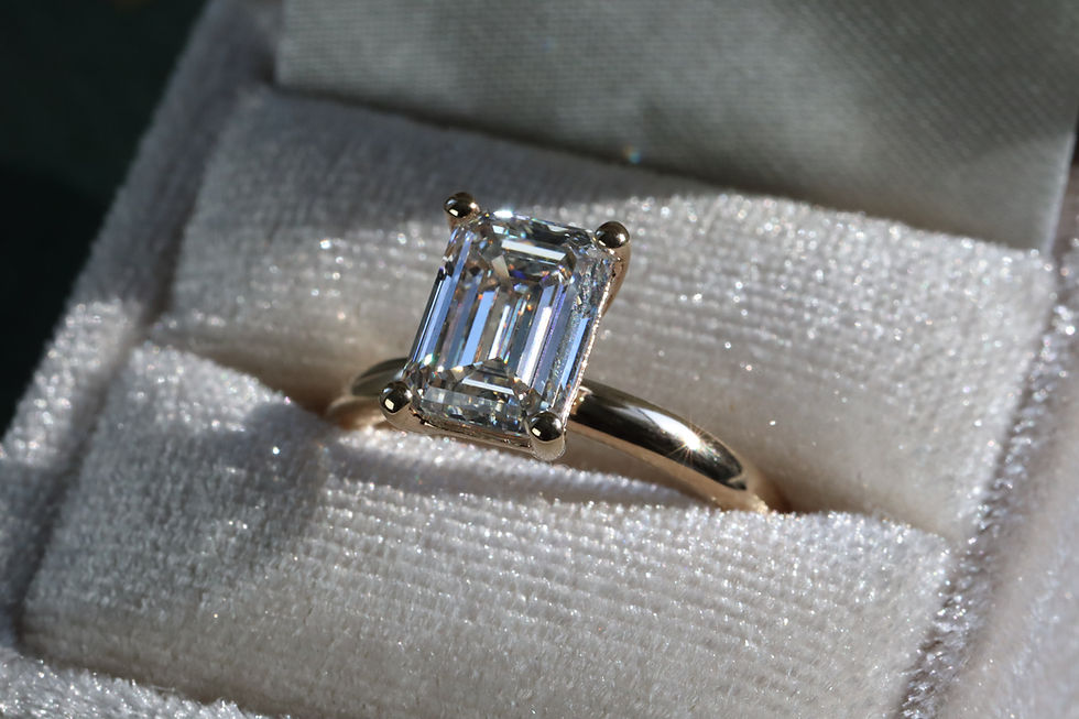 Thumbnail: The Classic Emerald Cut Diamond Solitaire Engagement Ring