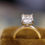 Thumbnail: Radiant Cut Solitaire Engagement Ring, set in yellow gold