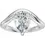 Thumbnail: Chunky 14k curved band engagement ring, set with a pear shape center lab grown diamond.