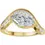 Thumbnail: The Tove + Marquise Chunky Diamond Wave Ring