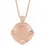 Thumbnail: Sculptural Disc Engraveable Necklace in 14k solid gold.