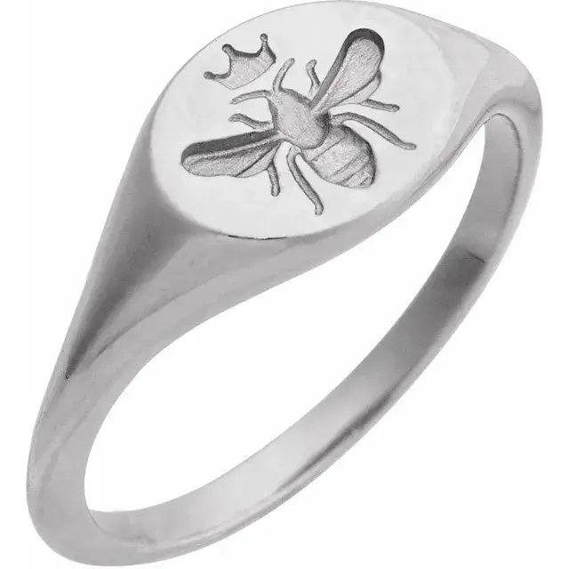 Thumbnail: Bee Intaglio Signet Ring