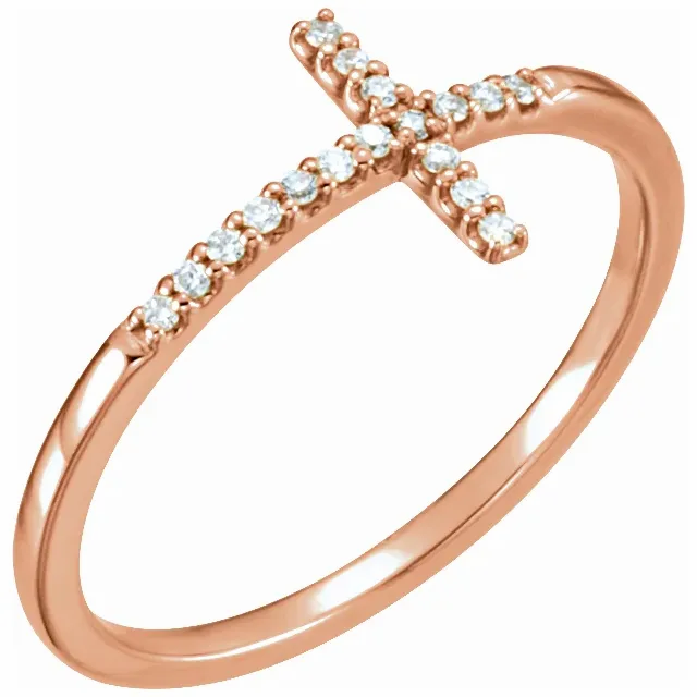 Thumbnail: Diamond Cross Purity Ring